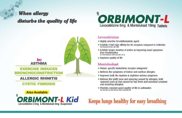Orbimont-L — Levocetirizine + Montelukast